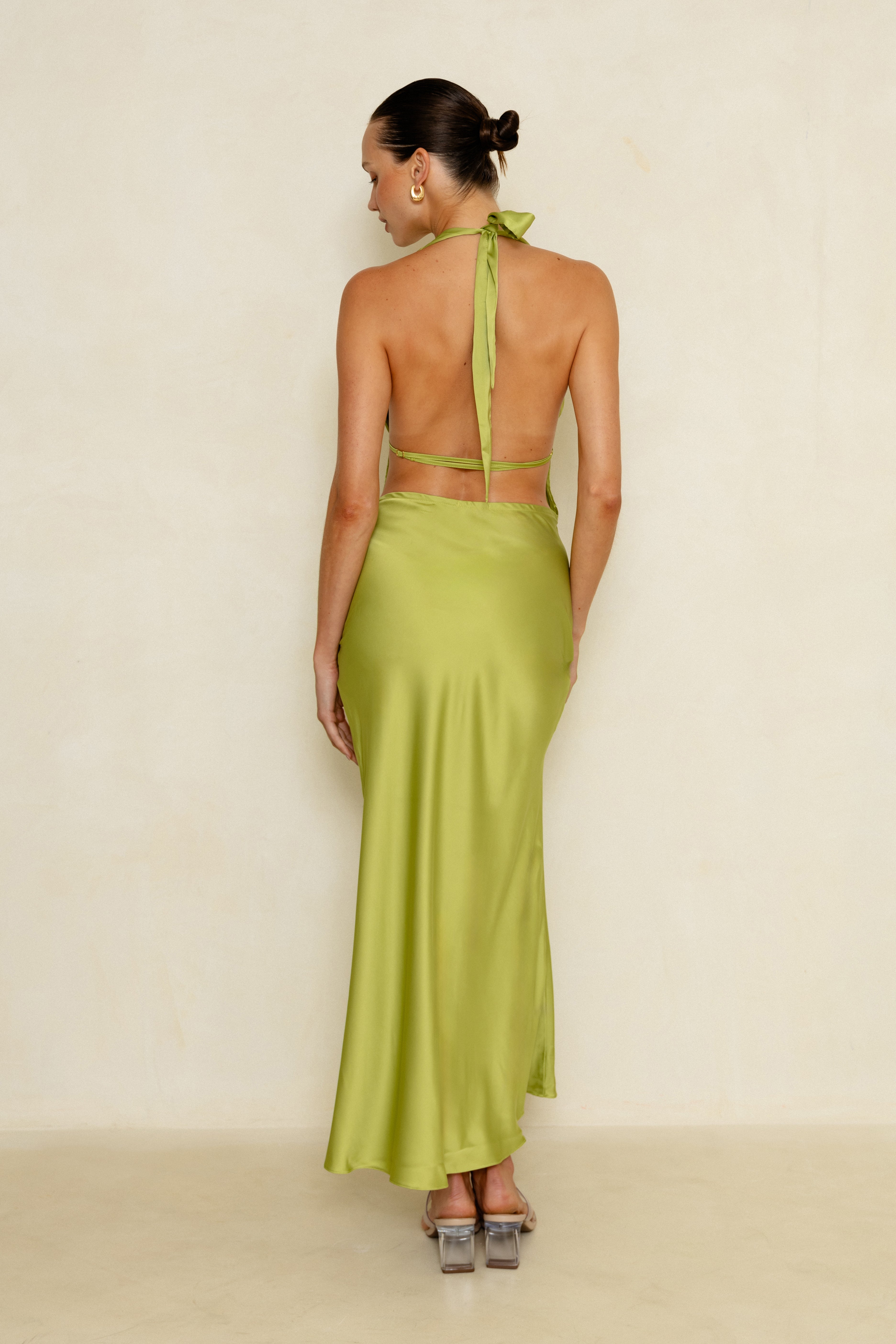 Saia Isla Satin Green