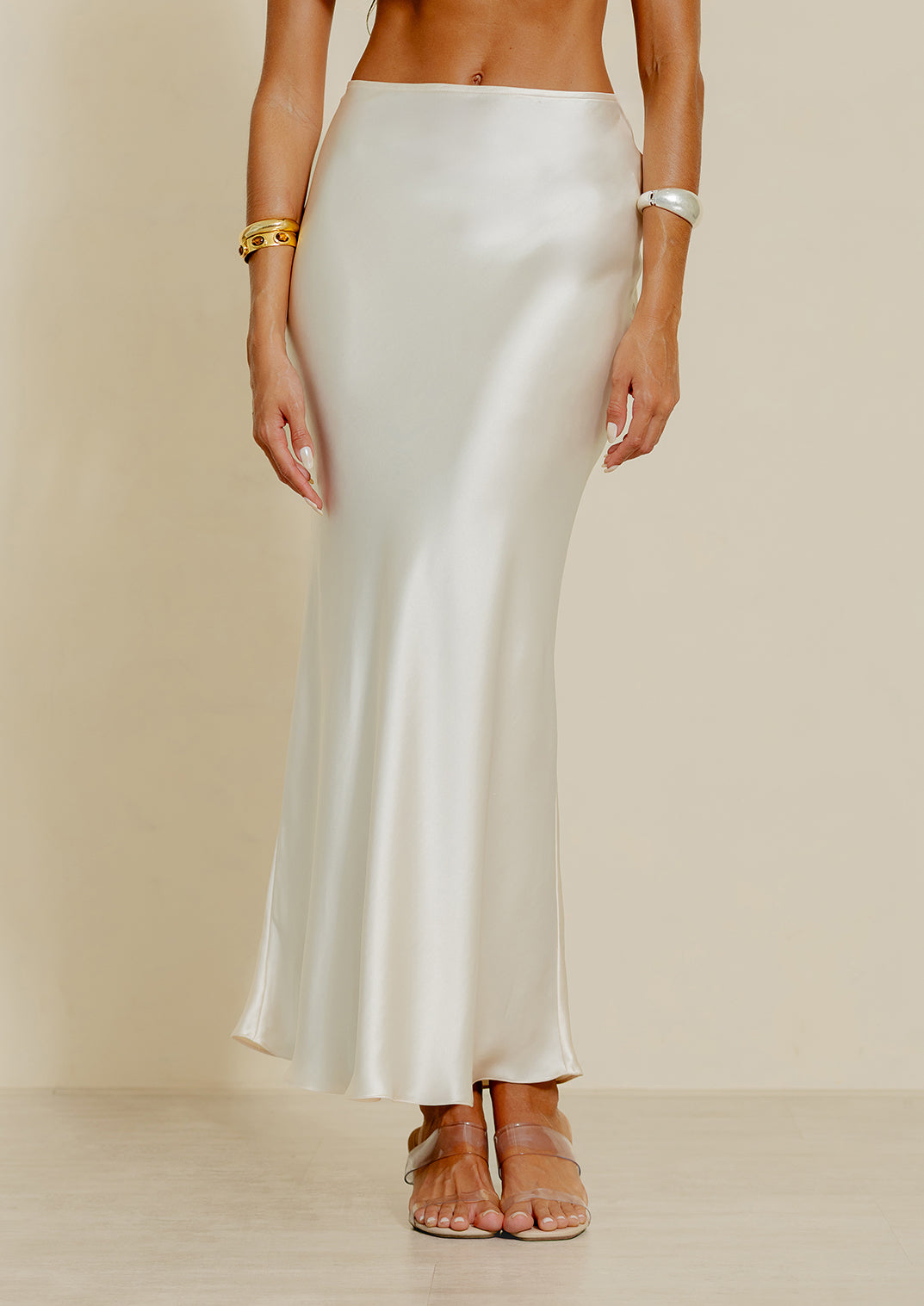 Saia Isla Acetinado Pérola