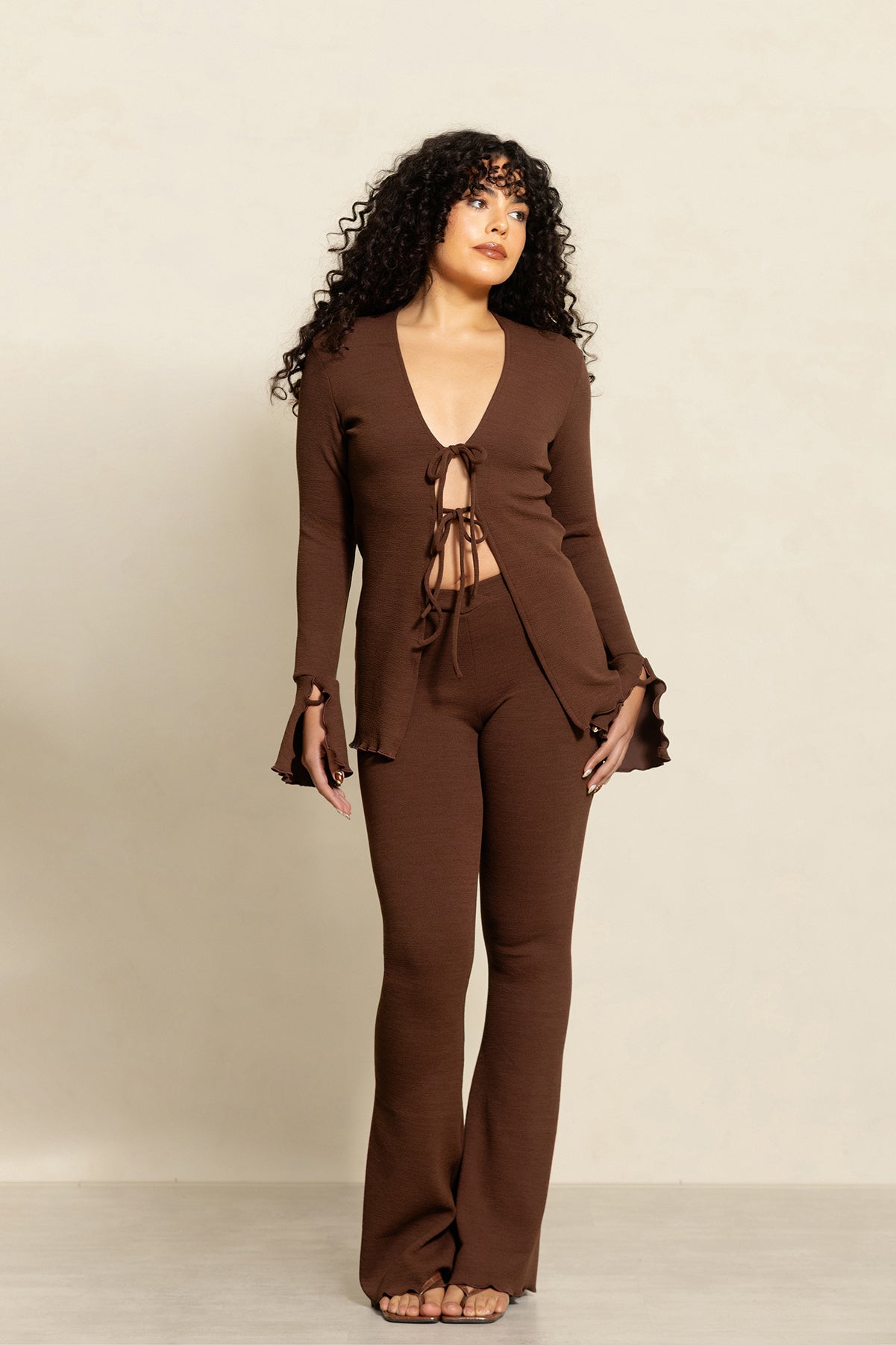 Blusa Laços Coffee